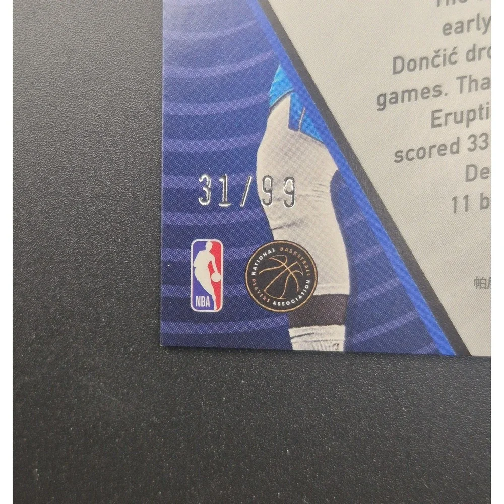2022-23 Panini Revolution Luka Dončić #3  Shockwave Cosmic Blue /99 Mavs Lakers